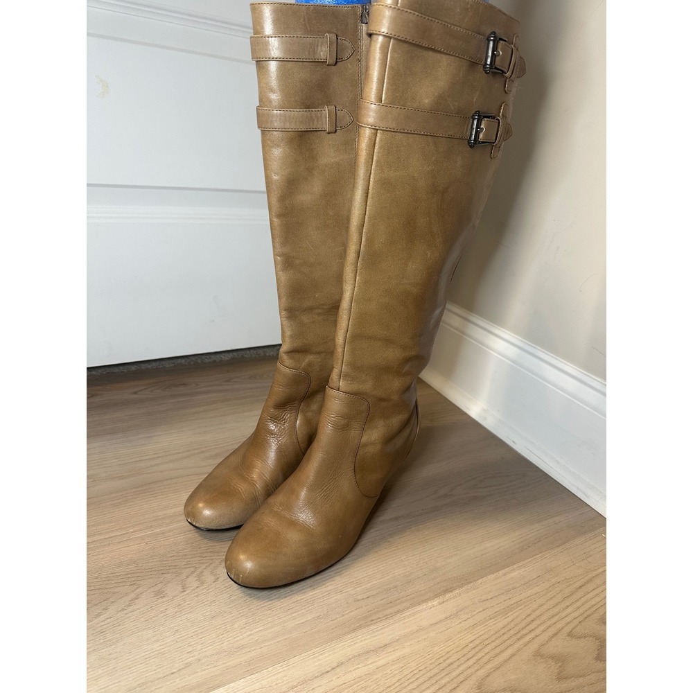 Cole Haan N*ke Air Womens Tall Boots Tan Natural beige Knee High 9.5 B